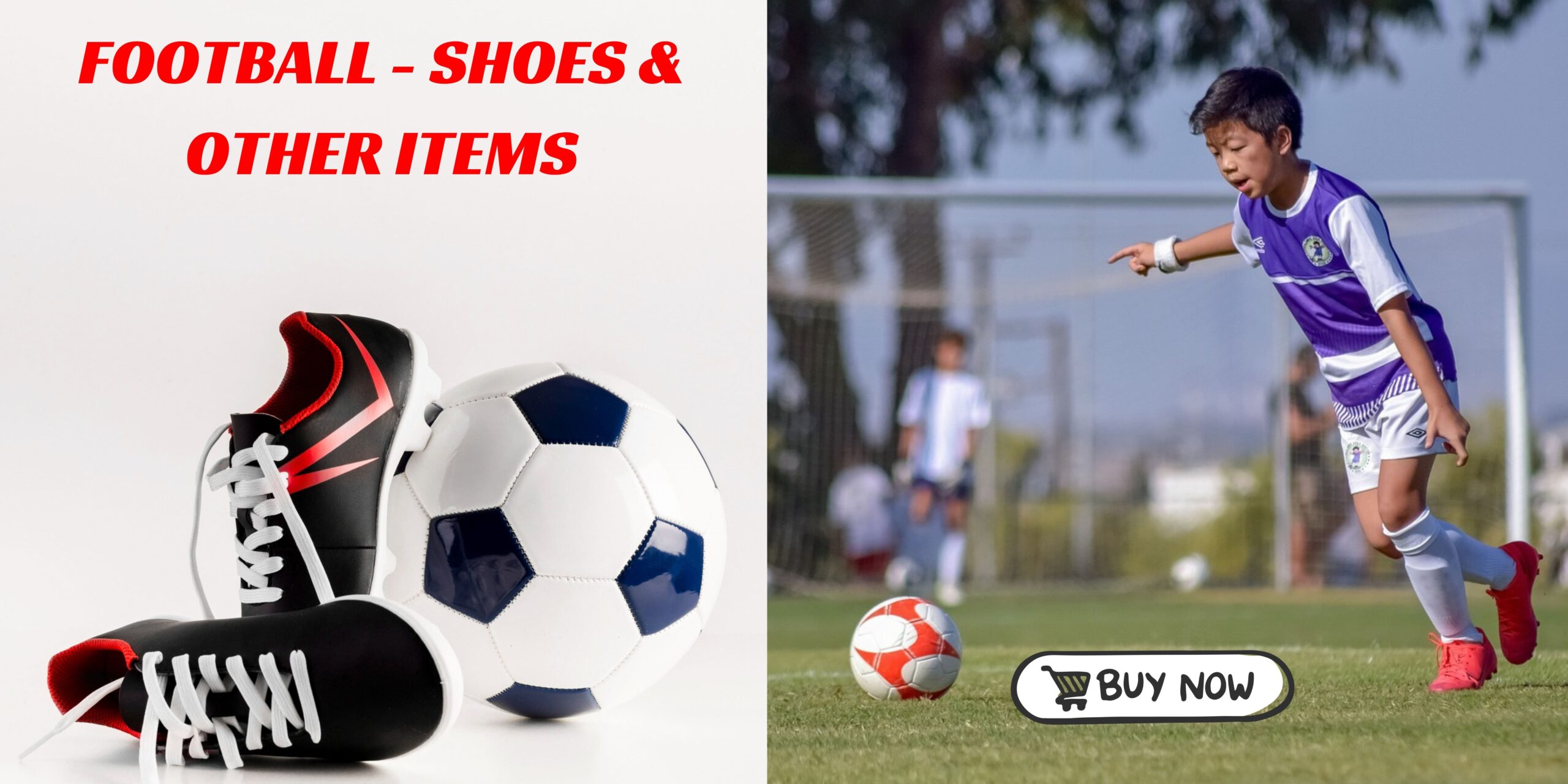 FOOTBALL - SHOES & OTHER ITEMS